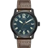 CITIZEN – Men’s Military Black IP Leather Strap Watch BM8478-01L