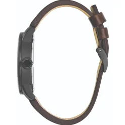 CITIZEN – Men’s Military Black IP Leather Strap Watch BM8478-01L