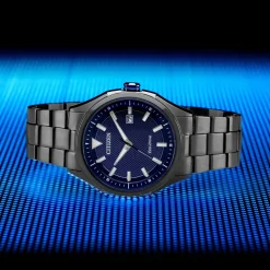 CITIZEN – Men’s Sport Black IP Bracelet Watch AW1147-52L