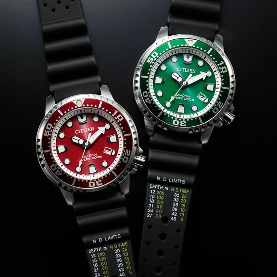 CITIZEN – Promaster Green Dial 200m Divers Watch BN0158-18X