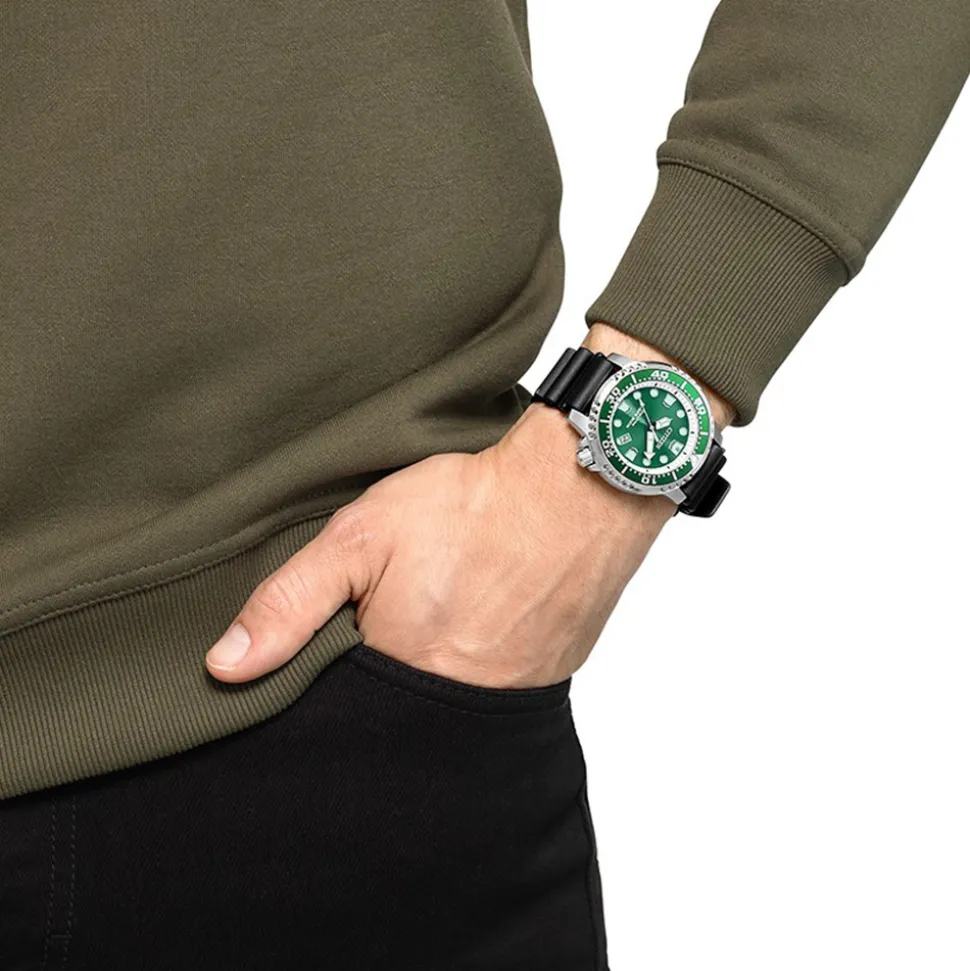 CITIZEN – Promaster Green Dial 200m Divers Watch BN0158-18X
