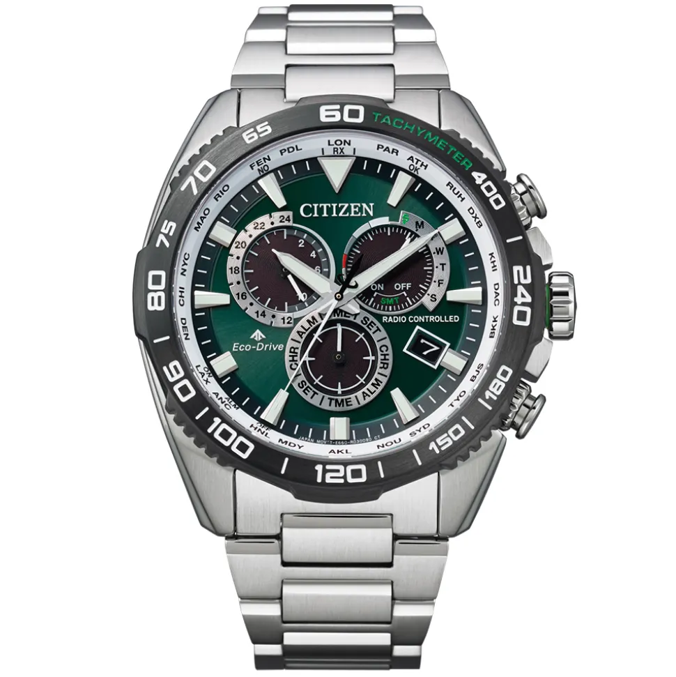 CITIZEN – Promaster Perpetual Chrono A-T Bracelet Watch CB5034-91W