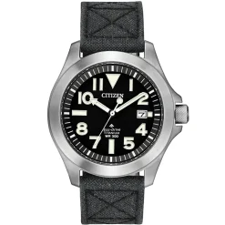 CITIZEN – Promaster Tough Black Dial Super Titanium Watch BN0118-04E