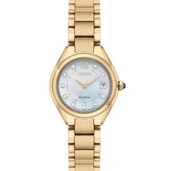CITIZEN | Silhouette Crystal Gold Tone Bracelet Watch | EW2543-85D
