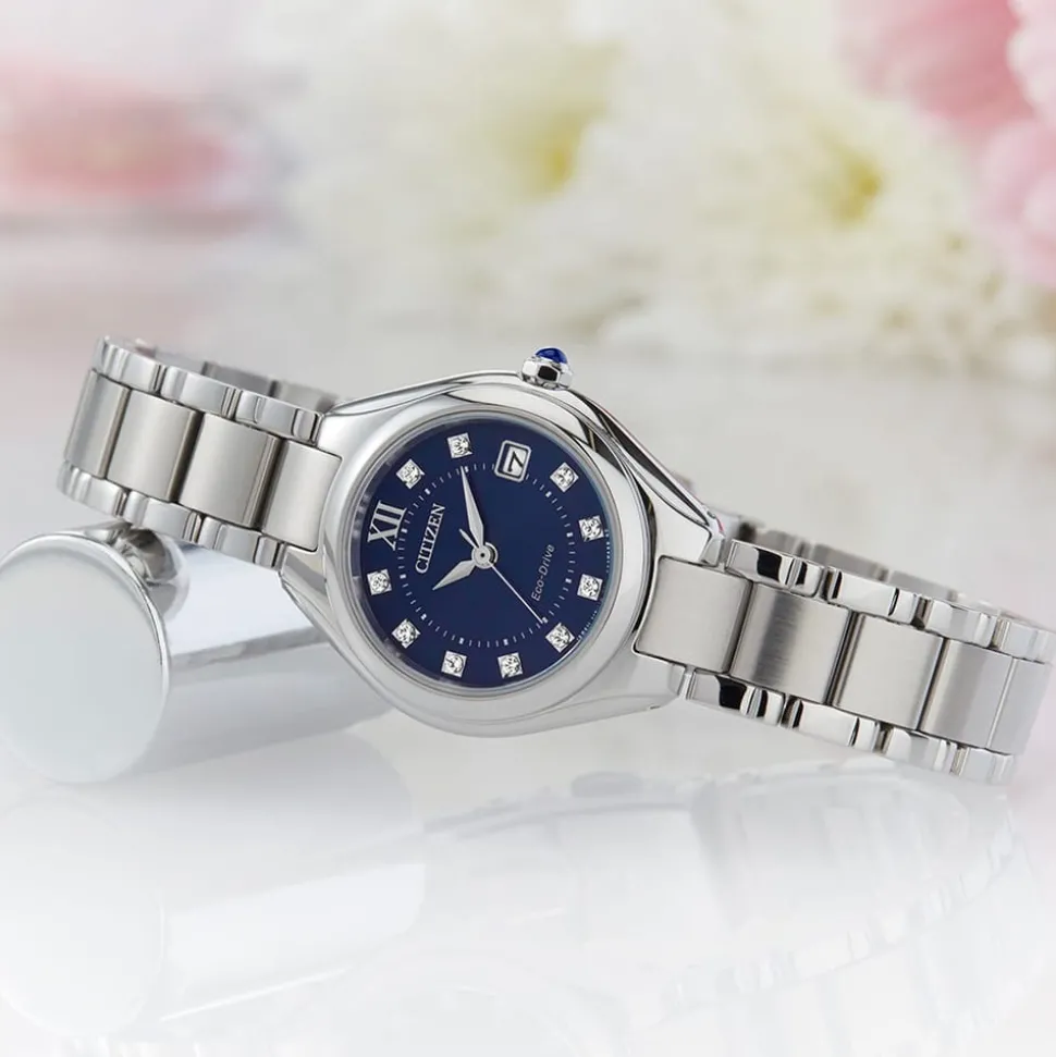 CITIZEN – Silhouette Crystal Steel Bracelet Watch EW2540-83L