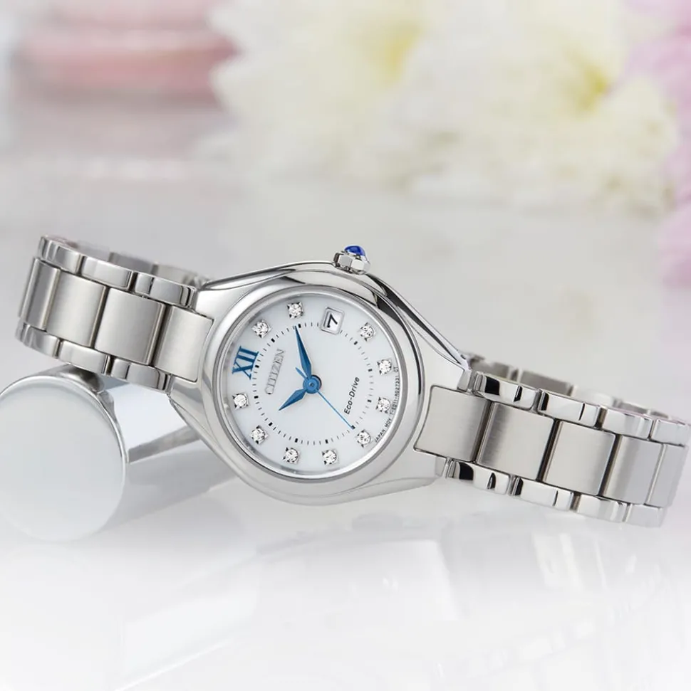 CITIZEN – Silhouette Crystal Steel Bracelet Watch EW2540-83A