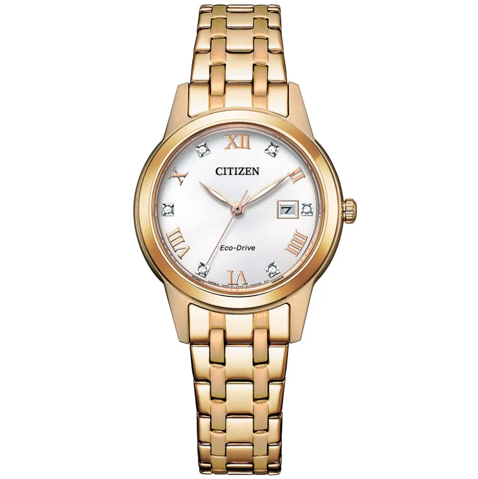 Citizen | Silhouette Crystal Gold Tone Watch | FE1243-83A