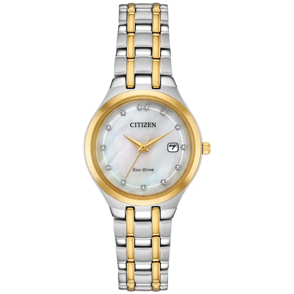CITIZEN – Silhouette Diamond Two Tone Watch EW2488-57D