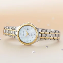 CITIZEN – Silhouette Diamond Two Tone Watch EW2488-57D