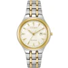 CITIZEN – Silhouette Two Tone Bracelet Watch EW2494-54A
