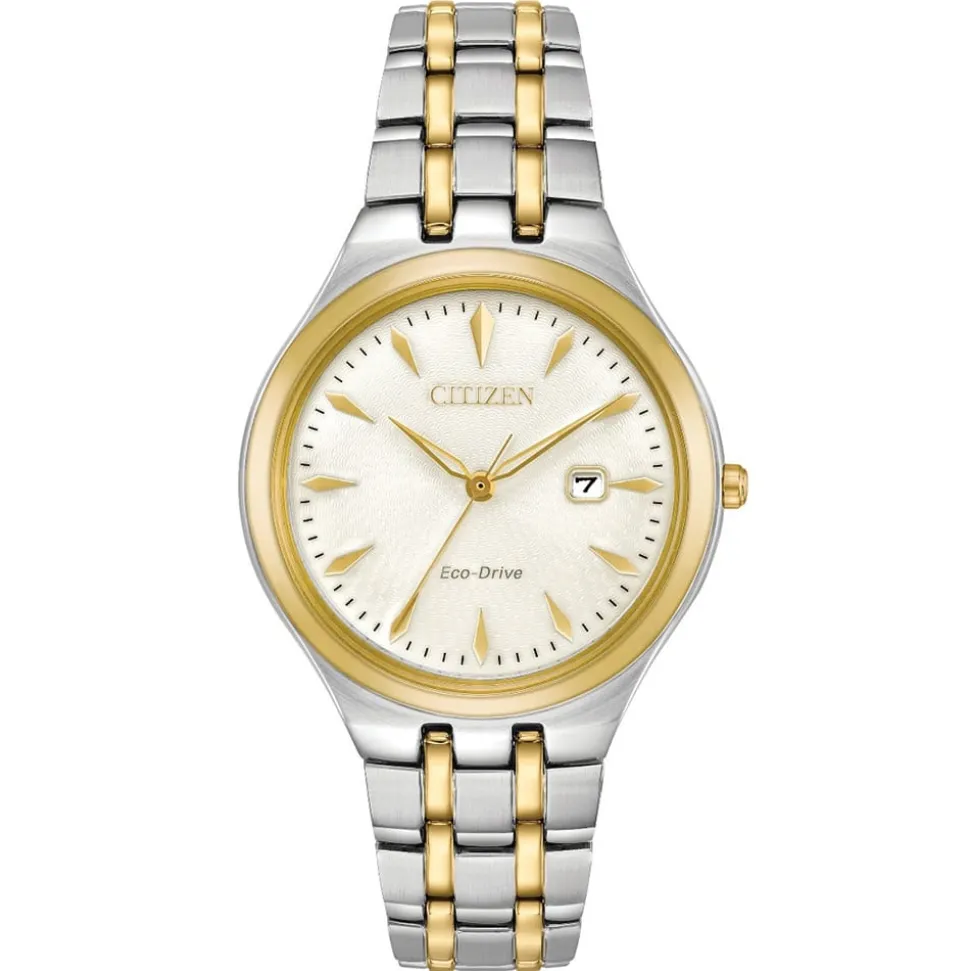 CITIZEN – Silhouette Two Tone Bracelet Watch EW2494-54A