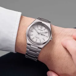 Citizen | Zenshin Eco-Drive Super Titanium White Dial | AW0130-85A