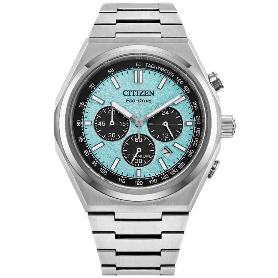 Citizen | Zenshin Super Titanium Chronograph Light Blue Dial | CA4610-85M