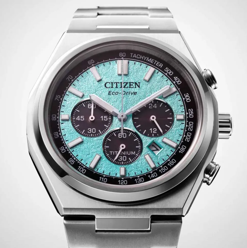 Citizen | Zenshin Super Titanium Chronograph Light Blue Dial | CA4610-85M
