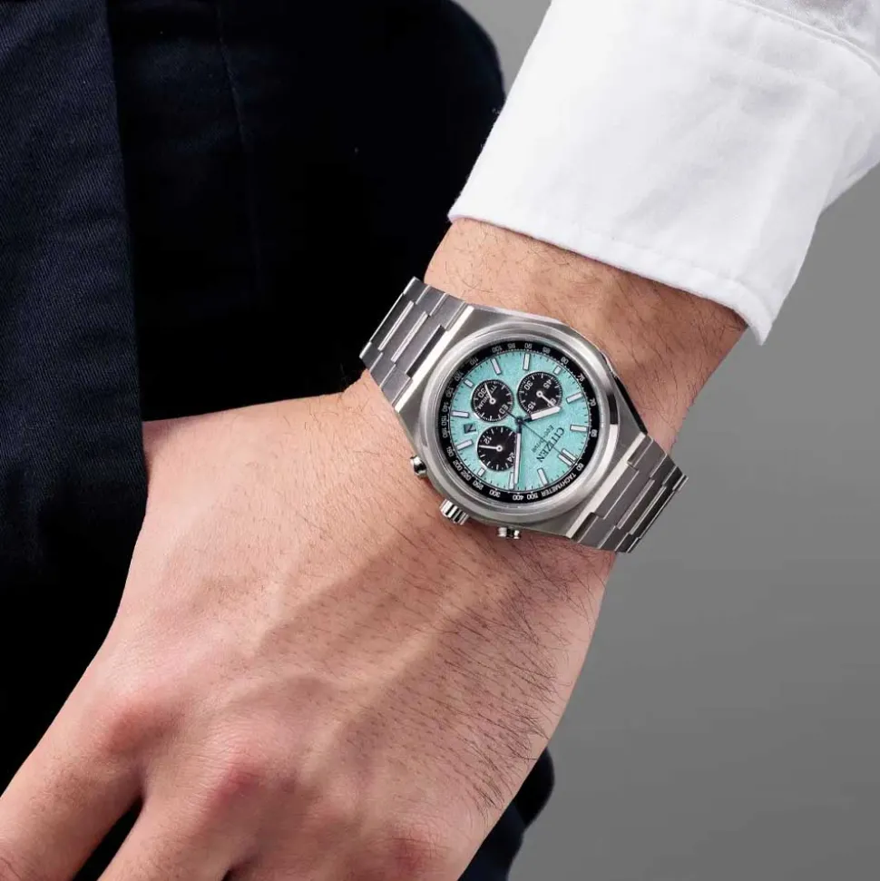 Citizen | Zenshin Super Titanium Chronograph Light Blue Dial | CA4610-85M