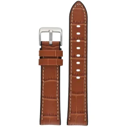 Cooper | Tan Leather & Rubber Alligator Grain Strap | WH907