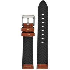 Cooper | Tan Leather & Rubber Alligator Grain Strap | WH907