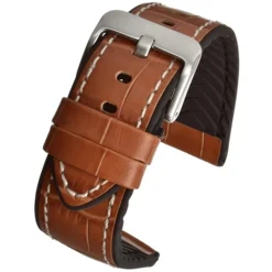 Cooper | Tan Leather & Rubber Alligator Grain Strap | WH907