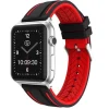 Cowes | Silicone Black & Red Strap to fit Apple Watch® | APS2401