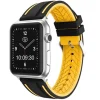 Cowes | Silicone Black & Yellow Strap to fit Apple Watch® | APS2402