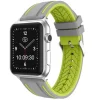 Cowes | Silicone Grey & Green Strap to fit Apple Watch® | APS2405