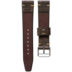 Darlington | Handmade Two Stitch Buffalo Leather Brown Strap | TS.BUFF.BRN