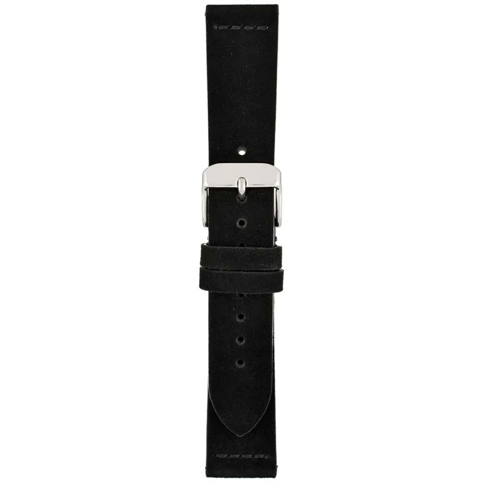 Dellow | Black Suede Watch Strap | WS100