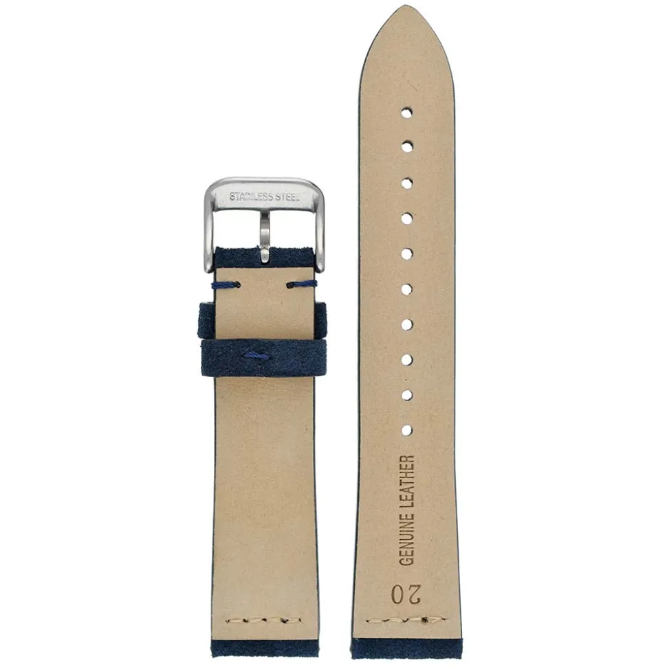 Dellow | Blue Suede Watch Strap | WS103