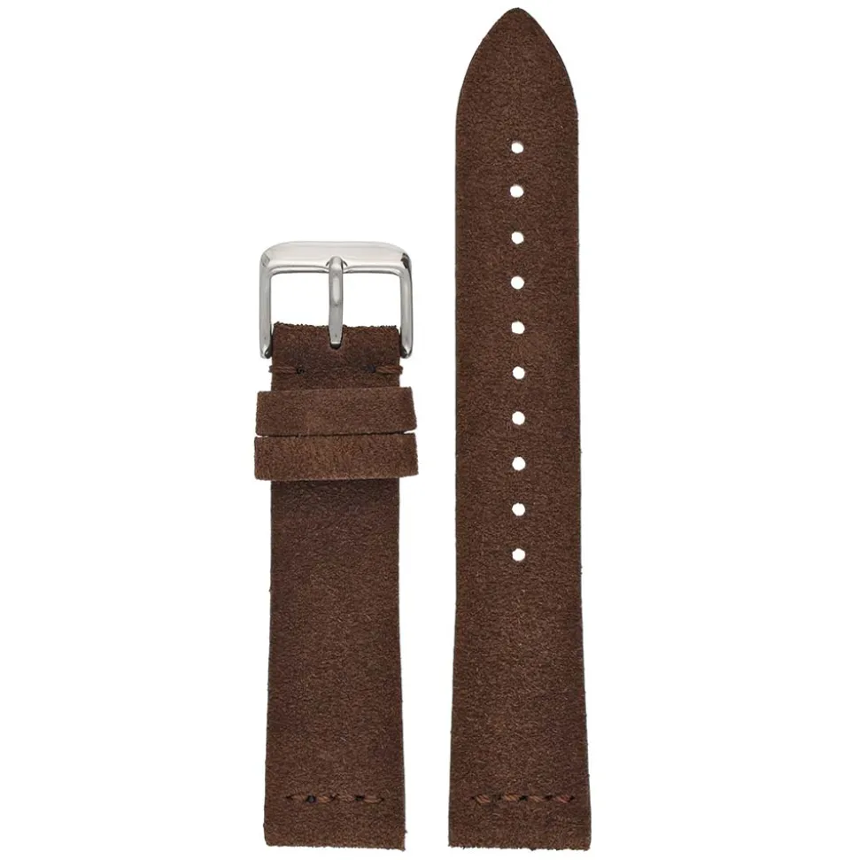 Dellow | Brown Suede Watch Strap | WS105