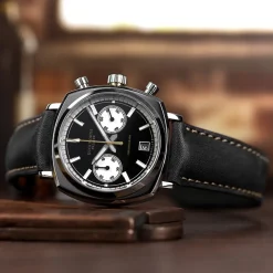 DUCKWORTH PRESTEX – Black Dial Quartz Chronograph 42mm D550-01