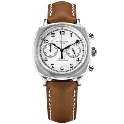 Duckworth Prestex | Bolton Chronograph Brown Strap 39mm | D531-02B