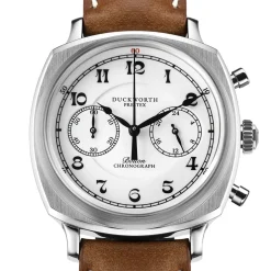 Duckworth Prestex | Bolton Chronograph Brown Strap 39mm | D531-02B
