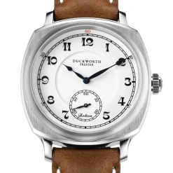 Duckworth Prestex | Bolton ‘Small Seconds’ Brown Strap 39mm | D667-02B