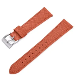 Eleganza | Orange Saffiano Leather Strap | WV409