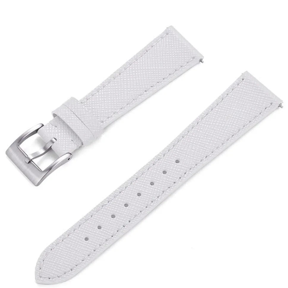 Eleganza | White Saffiano Leather Strap | WV404