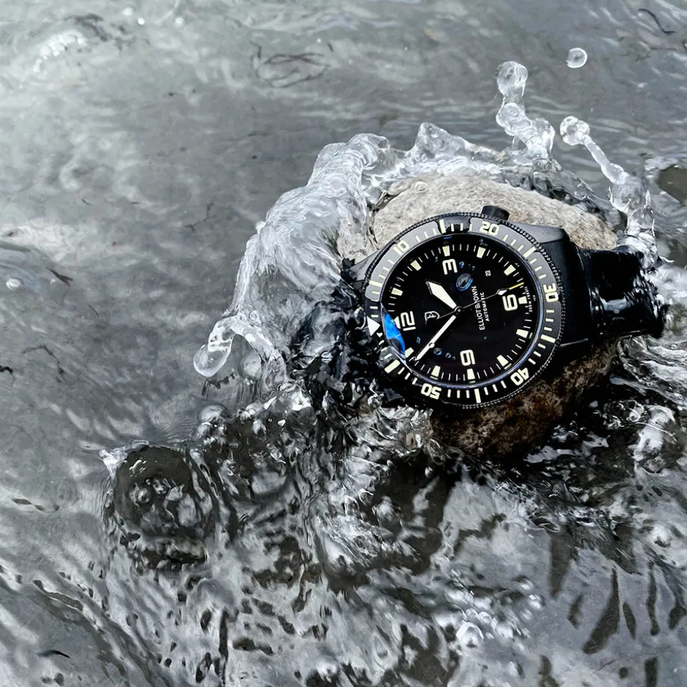 ELLIOT BROWN – Holton Automatic Black Dial Watch 101-A10-R06