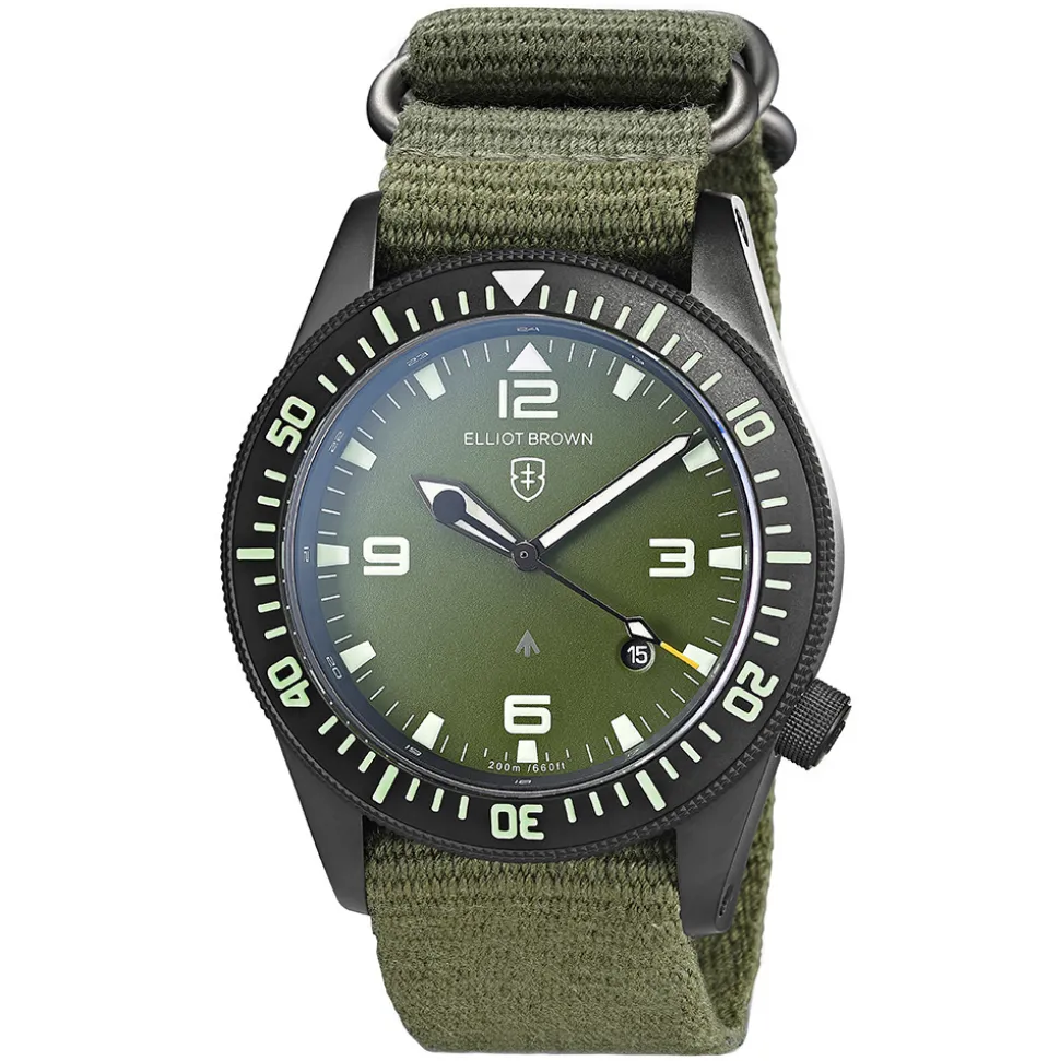 ELLIOT BROWN – Holton Green Dial Watch 101-002-N02