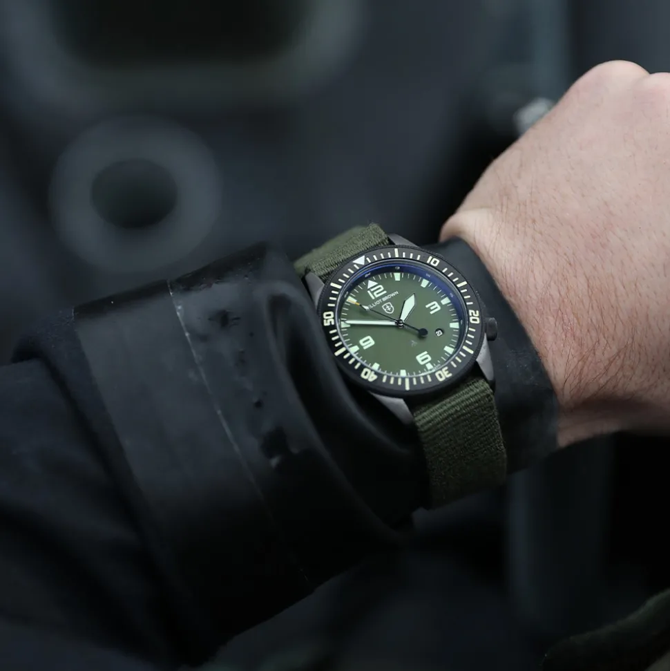 ELLIOT BROWN – Holton Green Dial Watch 101-002-N02