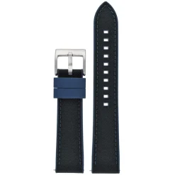 Endura | Black and Navy Sailcloth Rubber Hybrid Strap | WS210