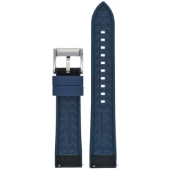 Endura | Black and Navy Sailcloth Rubber Hybrid Strap | WS210