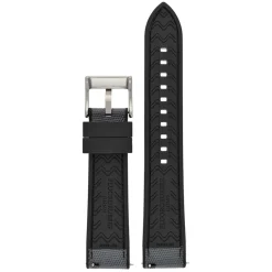 Endura | Grey and Black Sailcloth Rubber Hybrid Strap | WS201