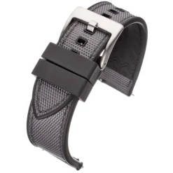 Endura | Grey and Black Sailcloth Rubber Hybrid Strap | WS201
