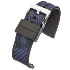 Endura | Navy and Black Sailcloth Rubber Hybrid Strap | WS204