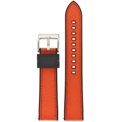 Endura | Orange and Black Sailcloth Rubber Hybrid Strap | WS207