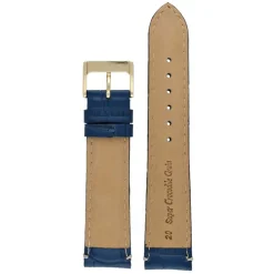 Farrell | Blue Padded Alligator Grain Strap | W1003P