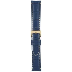 Farrell | Blue Padded Alligator Grain Strap | W1003P