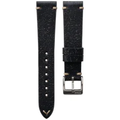 Farringdon | Handmade Two Stitch Vintage Black Strap | TS.VINT.BLK