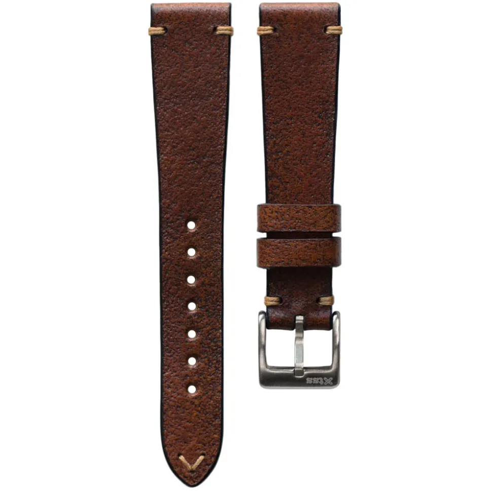 Farringdon | Handmade Two Stitch Vintage Cognac Strap | TS.VINT.COG