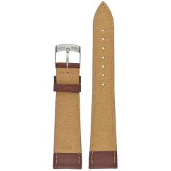 FAUX Brown Vegan Imitation Leather Stitched Watch Strap WH635
