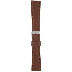 FAUX Brown Vegan Imitation Leather Stitched Watch Strap WH635